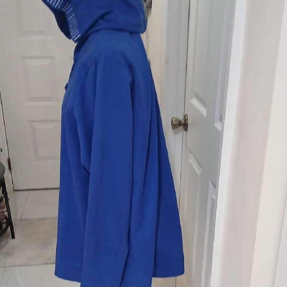 Blue Hooded Jacket with Silver Studs - Picture 5 of 8